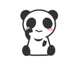 Bear Crescent was longing to panda. sticker #11971108