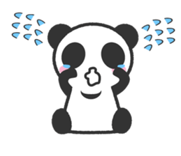 Bear Crescent was longing to panda. sticker #11971109