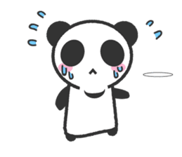 Bear Crescent was longing to panda. sticker #11971110