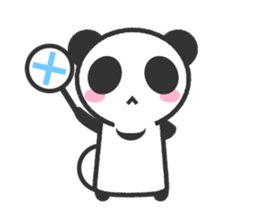 Bear Crescent was longing to panda. sticker #11971114