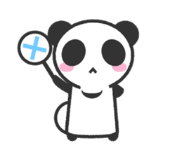Bear Crescent was longing to panda. sticker #11971114
