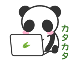 Bear Crescent was longing to panda. sticker #11971116