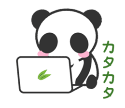 Bear Crescent was longing to panda. sticker #11971116