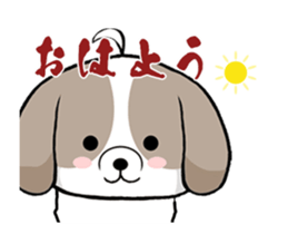 Shih Tzu dog to move. sticker #11971399