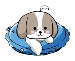 Shih Tzu dog to move. sticker #11971406