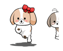 Shih Tzu dog to move. sticker #11971411