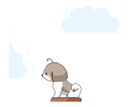 Shih Tzu dog to move. sticker #11971413