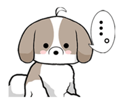 Shih Tzu dog to move. sticker #11971416