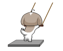 Shih Tzu dog to move. sticker #11971417