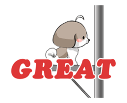 Shih Tzu dog to move. sticker #11971418