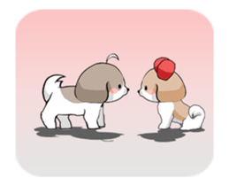 Shih Tzu dog to move. sticker #11971419