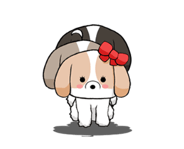 Shih Tzu dog to move. sticker #11971420