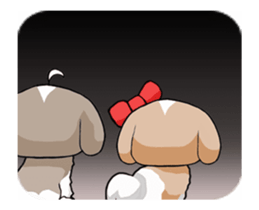 Shih Tzu dog to move. sticker #11971421