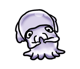 Deep Creatures [agitation cuttlefish] sticker #11972062