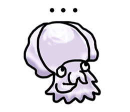 Deep Creatures [agitation cuttlefish] sticker #11972079