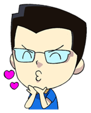 Papa Boss Ood life is happy sticker #11972143