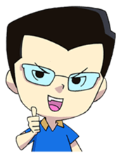 Papa Boss Ood life is happy sticker #11972146