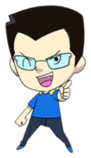 Papa Boss Ood life is happy sticker #11972147