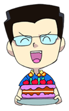 Papa Boss Ood life is happy sticker #11972148