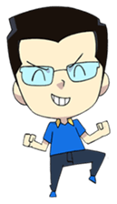 Papa Boss Ood life is happy sticker #11972153