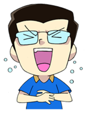 Papa Boss Ood life is happy sticker #11972155