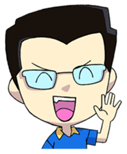 Papa Boss Ood life is happy sticker #11972156