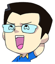 Papa Boss Ood life is happy sticker #11972158