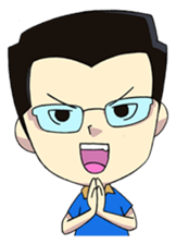 Papa Boss Ood life is happy sticker #11972161