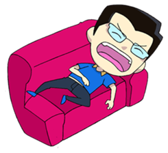 Papa Boss Ood life is happy sticker #11972168