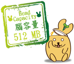 rabbits Machi VS spoof Kuso sticker #11972732