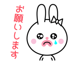 Bunny of cod roe lips sticker #11973280