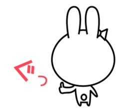 Bunny of cod roe lips sticker #11973286