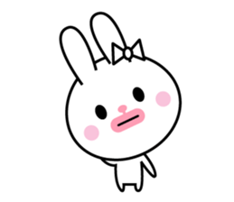 Bunny of cod roe lips sticker #11973297