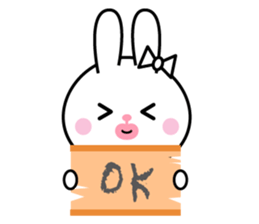 Bunny of cod roe lips sticker #11973300