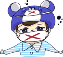 Stamp of twins sticker #11973627