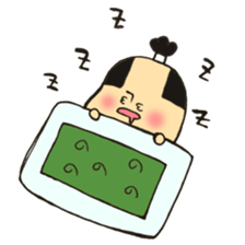 A topknot  by sumo wrestlers mushroom sticker #11974193