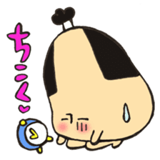 A topknot by sumo wrestlers mushroom sticker #11974211
