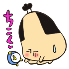 A topknot  by sumo wrestlers mushroom sticker #11974211