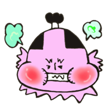 A topknot  by sumo wrestlers mushroom sticker #11974223