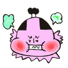 A topknot by sumo wrestlers mushroom sticker #11974223