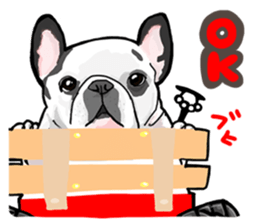 French bulldog family1 sticker #11974470