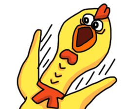 SCREAMING CHICKEN sticker #11974837