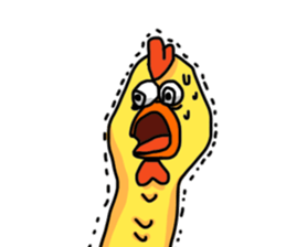SCREAMING CHICKEN sticker #11974839