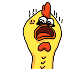 SCREAMING CHICKEN sticker #11974844