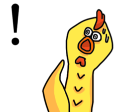 SCREAMING CHICKEN sticker #11974846