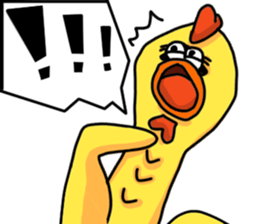 SCREAMING CHICKEN sticker #11974849