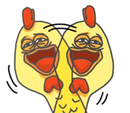 SCREAMING CHICKEN sticker #11974852