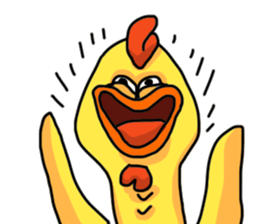 SCREAMING CHICKEN sticker #11974859