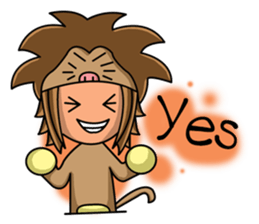 Leo zodiac. sticker #11976208