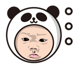 Cheeky baby. Panda version. sticker #11977901